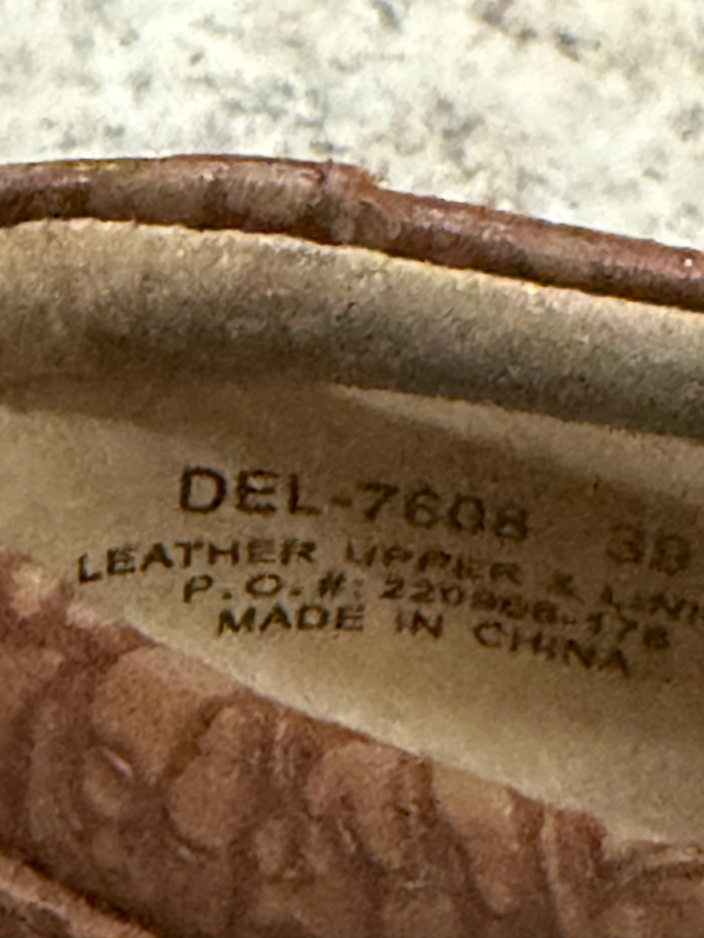 Alegria EU 39 US 9 Deliah Floral Embossed Delicut Tawny Brown Slip On Shoes S6 - Picture 9 of 10